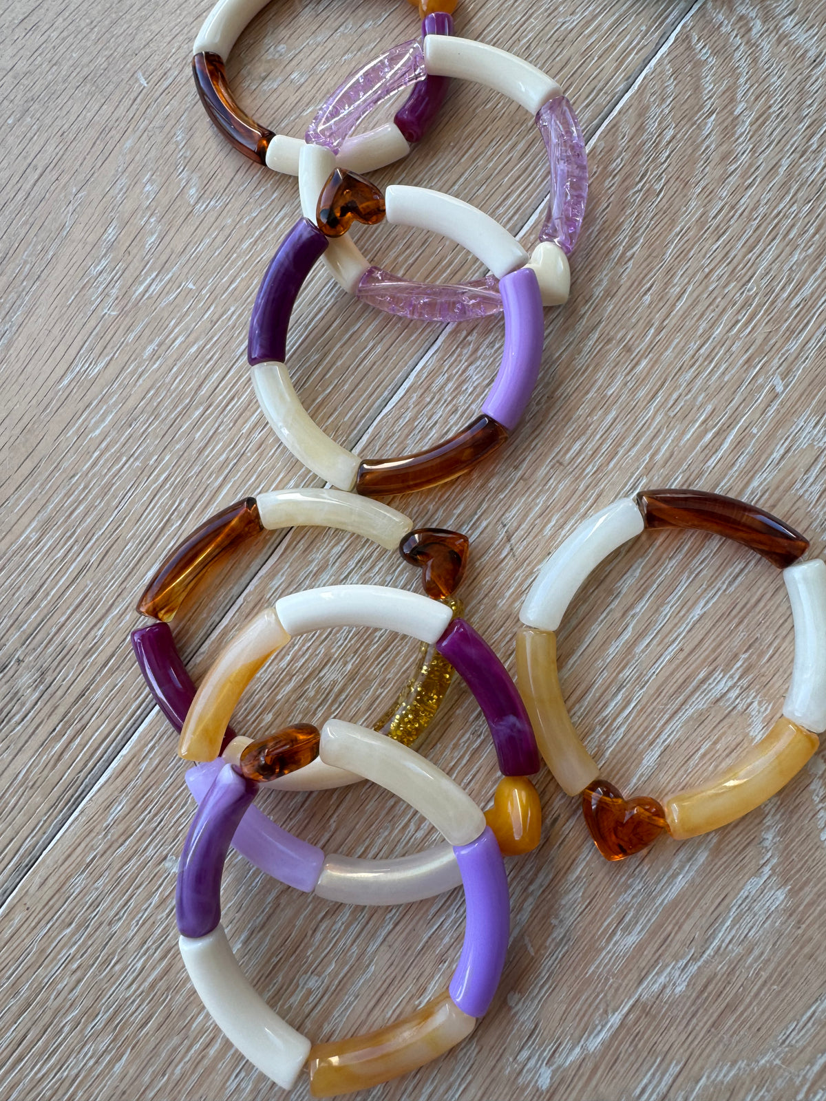 Bracelet enfant ton violet
