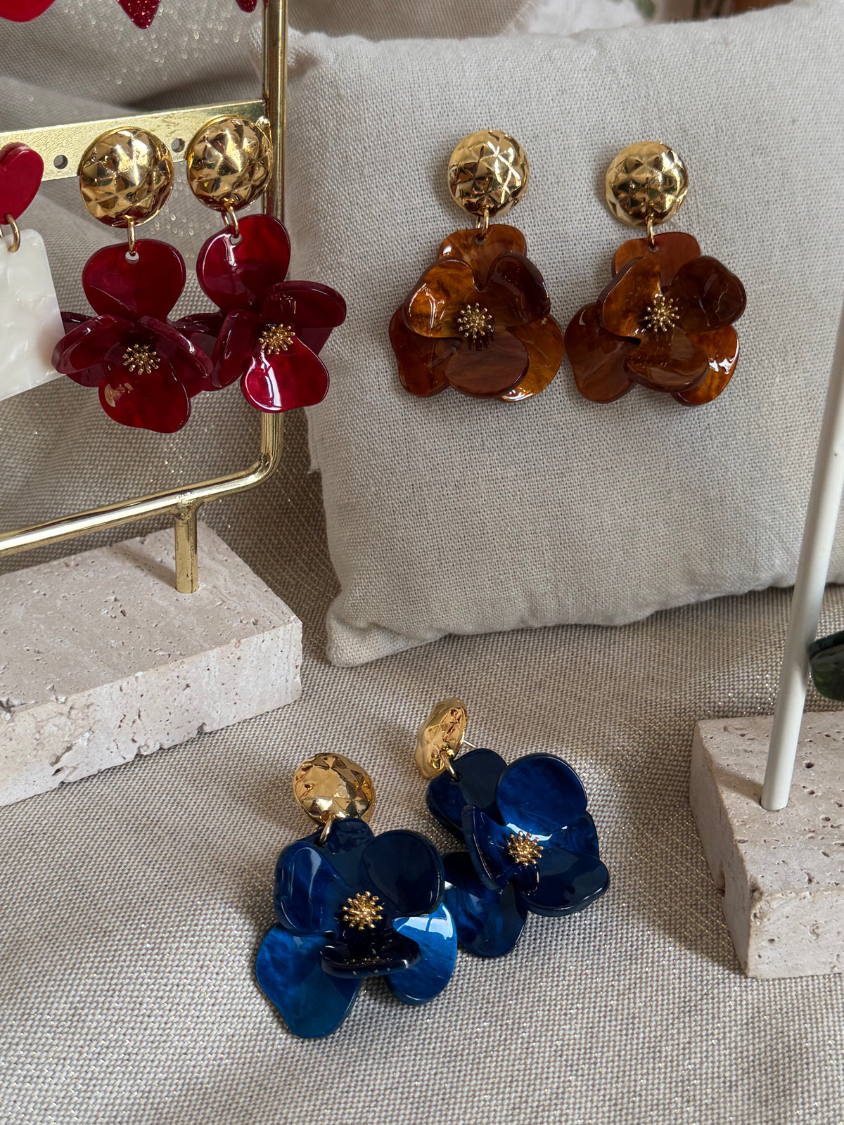 Boucles d’oreilles pétales