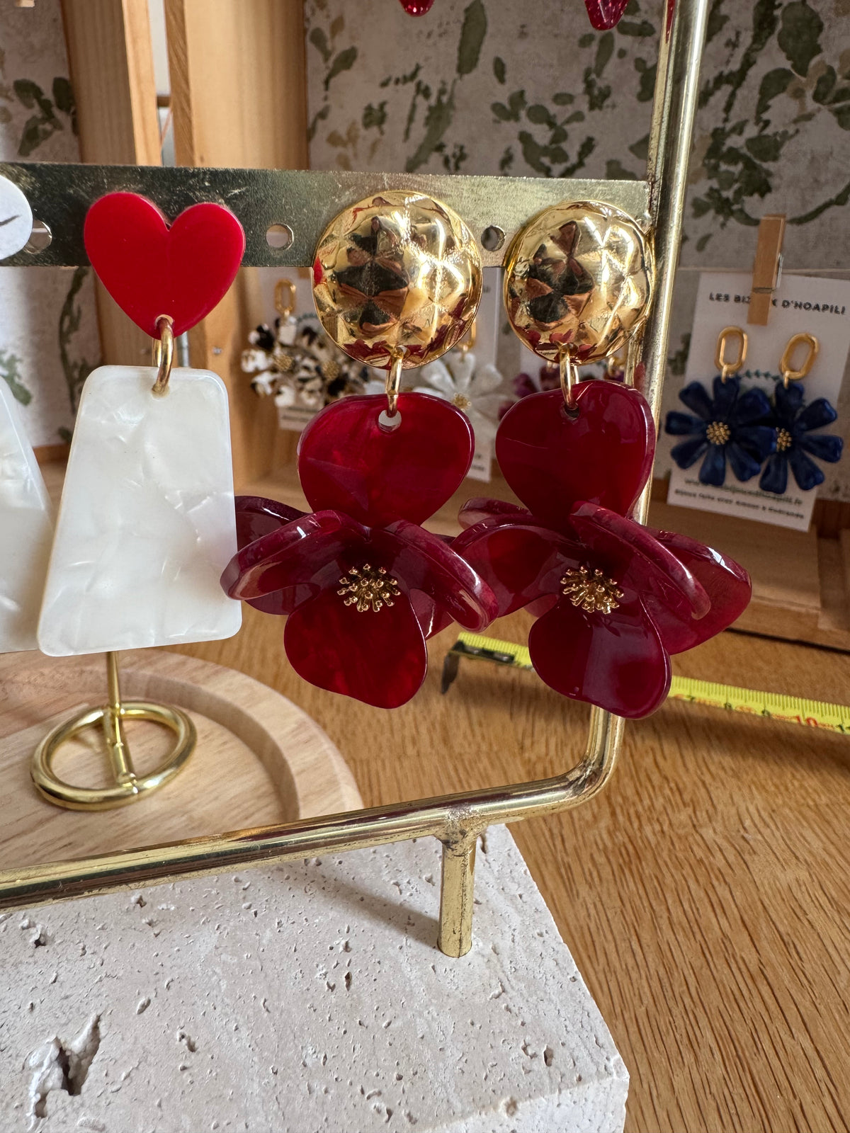 Boucles d’oreilles pétales