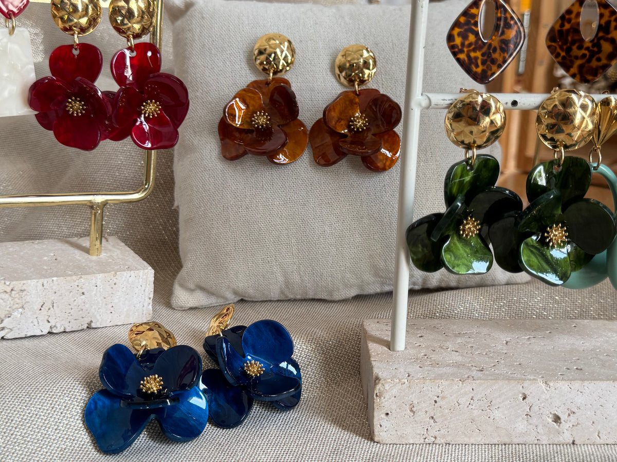 Boucles d’oreilles pétales
