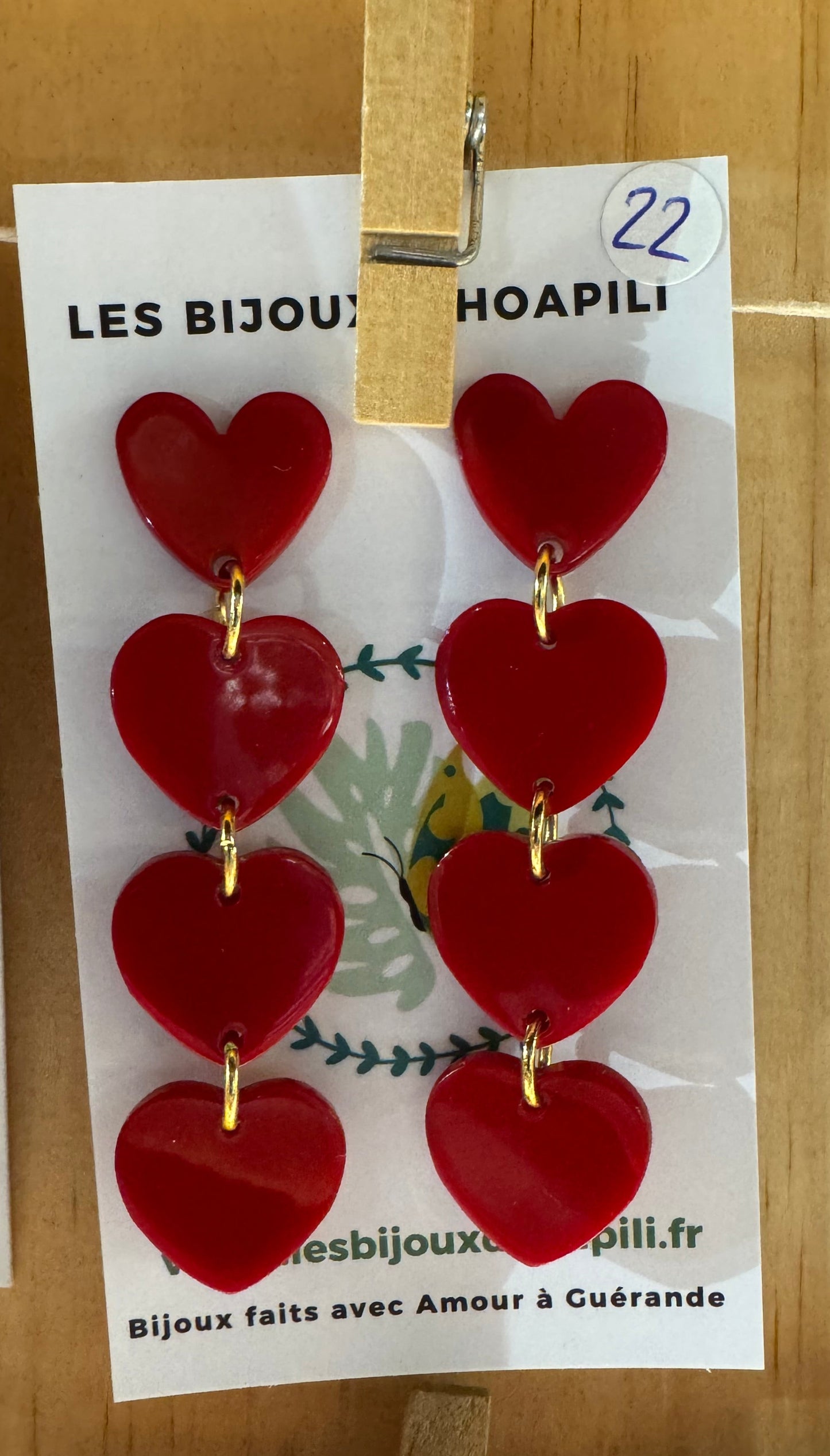 Boucles d’oreilles “Quatre Cœurs”