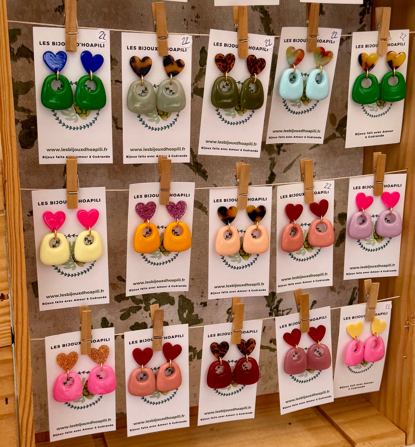 Boucles d’oreilles « Pop d’Amour »