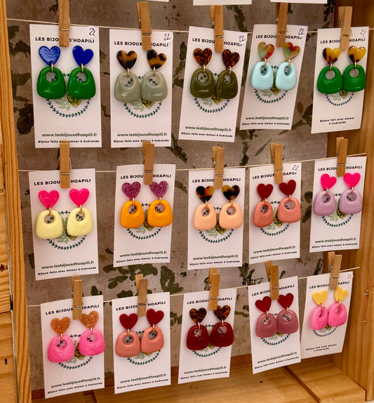 Boucles d’oreilles « Pop d’Amour »
