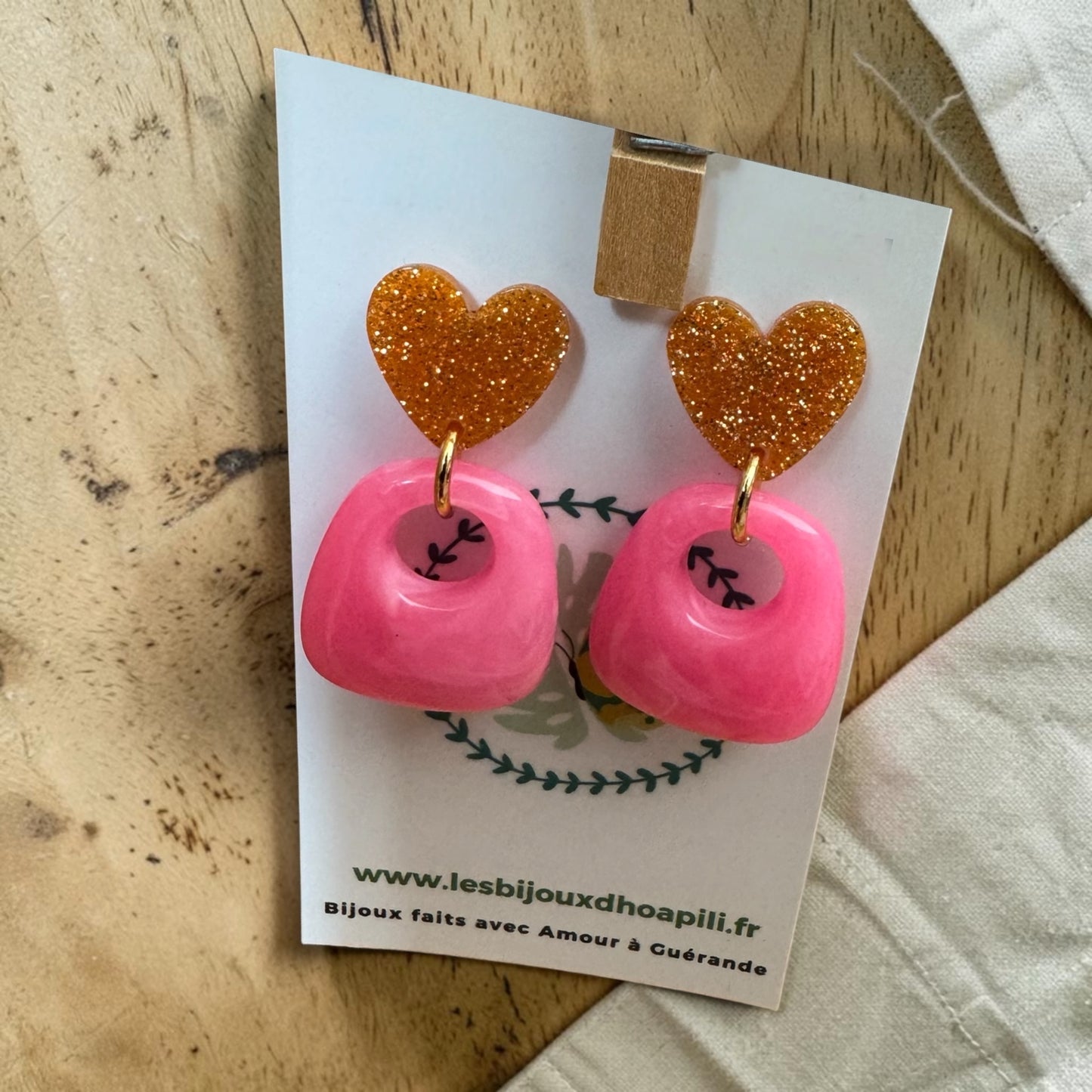 Boucles d’oreilles « Pop d’Amour »