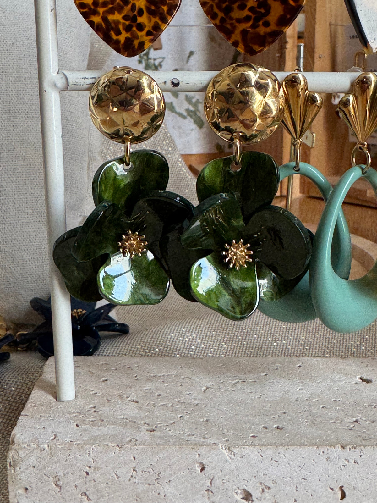 Boucles d’oreilles pétales