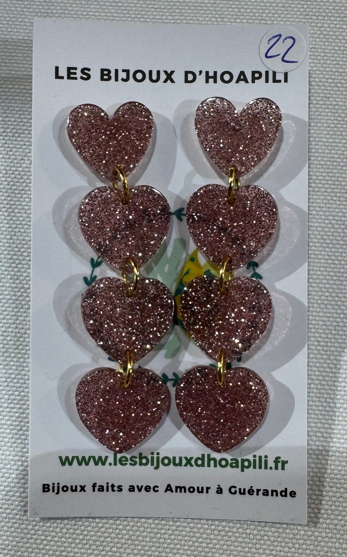 Boucles d’oreilles “Quatre Cœurs”