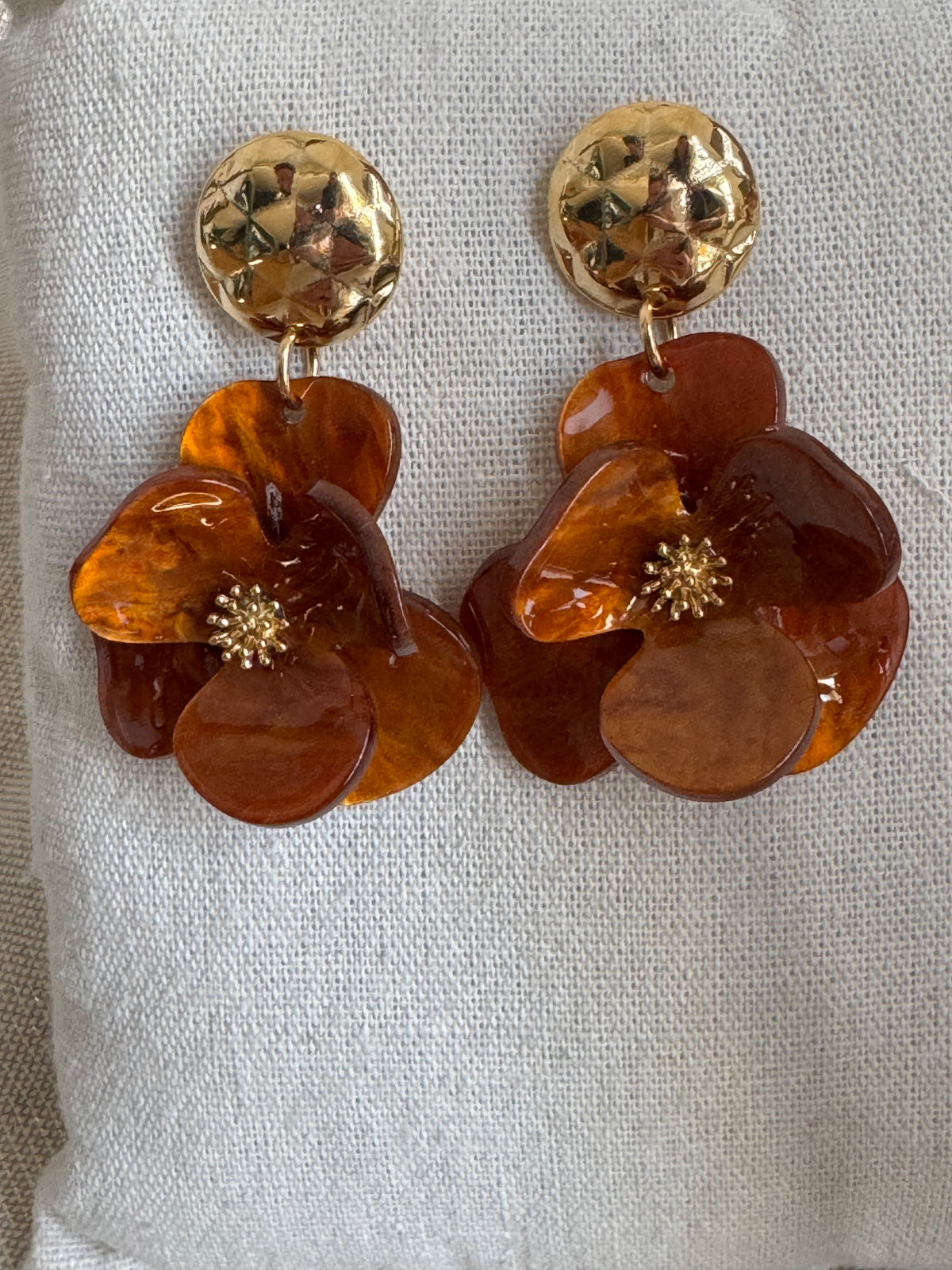 Boucles d’oreilles pétales