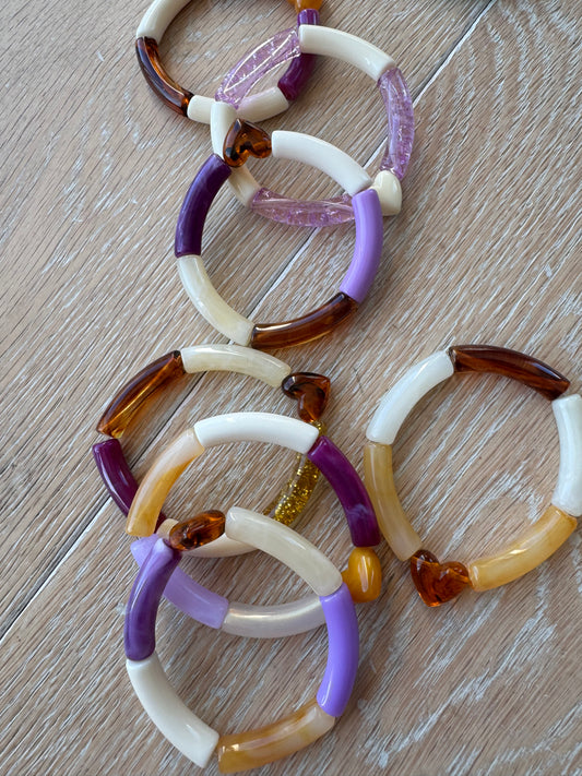 Bracelet enfant ton violet