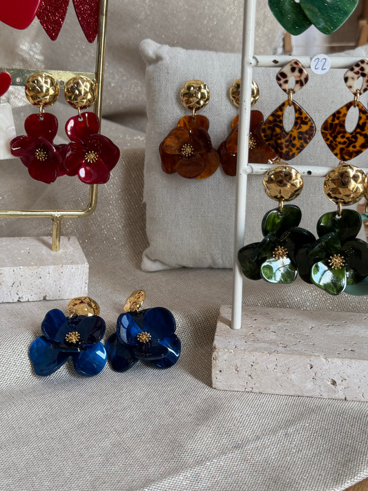 Boucles d’oreilles pétales