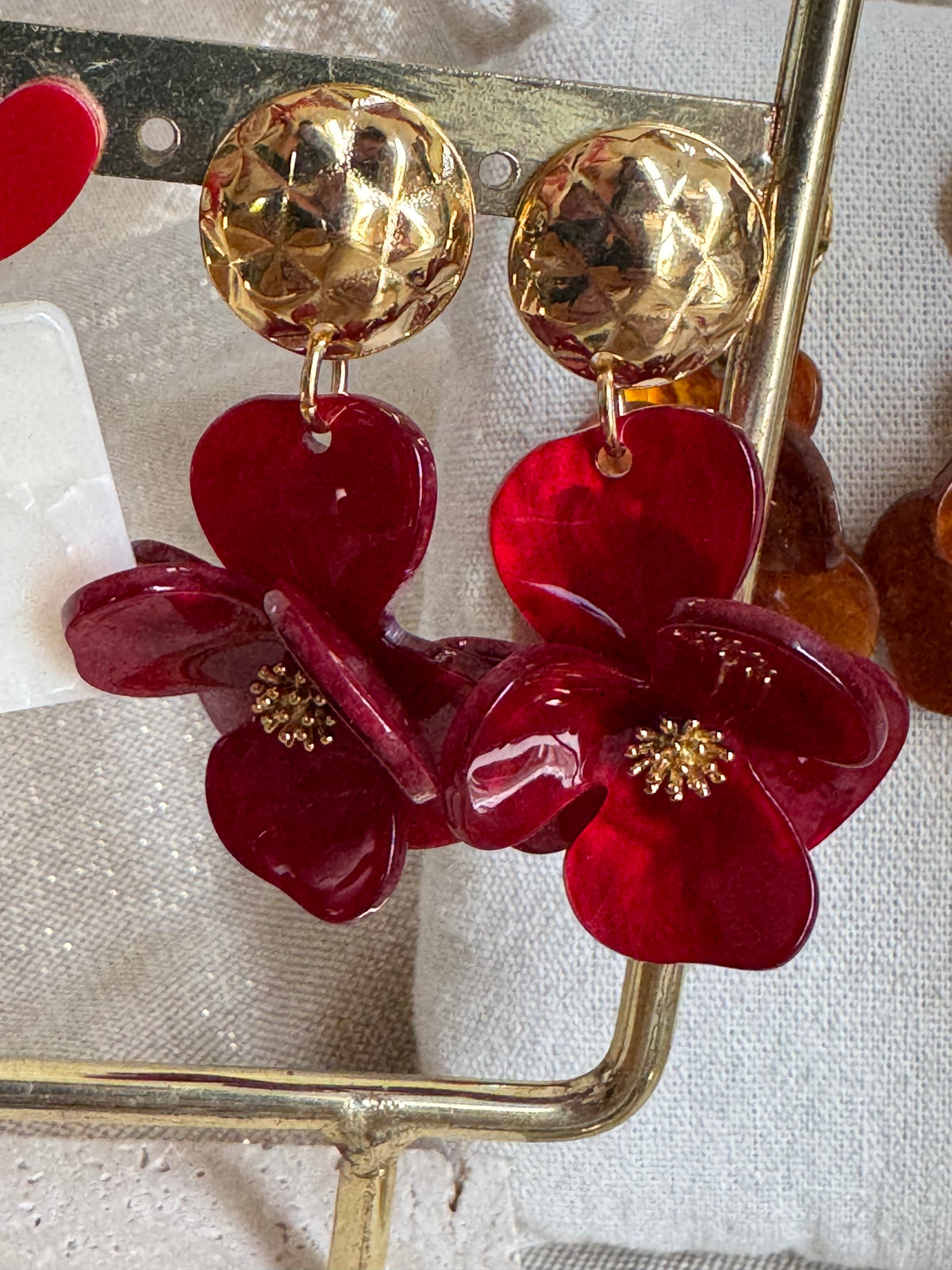 Boucles d’oreilles pétales