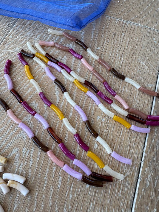 Bracelet jonc kid ton violet