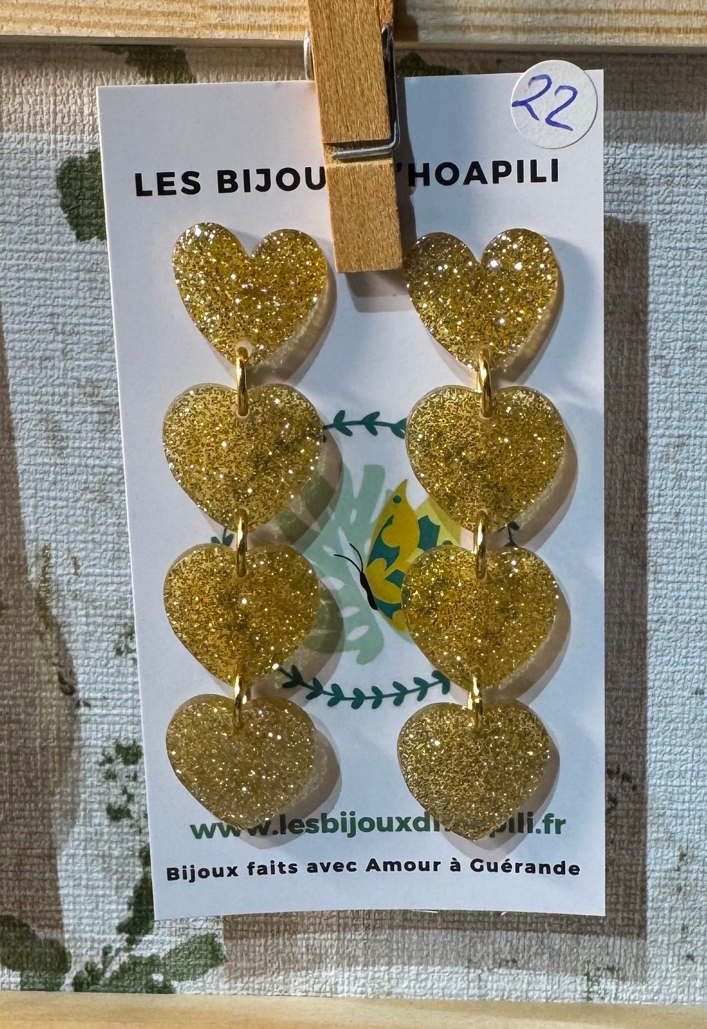 Boucles d’oreilles “Quatre Cœurs”