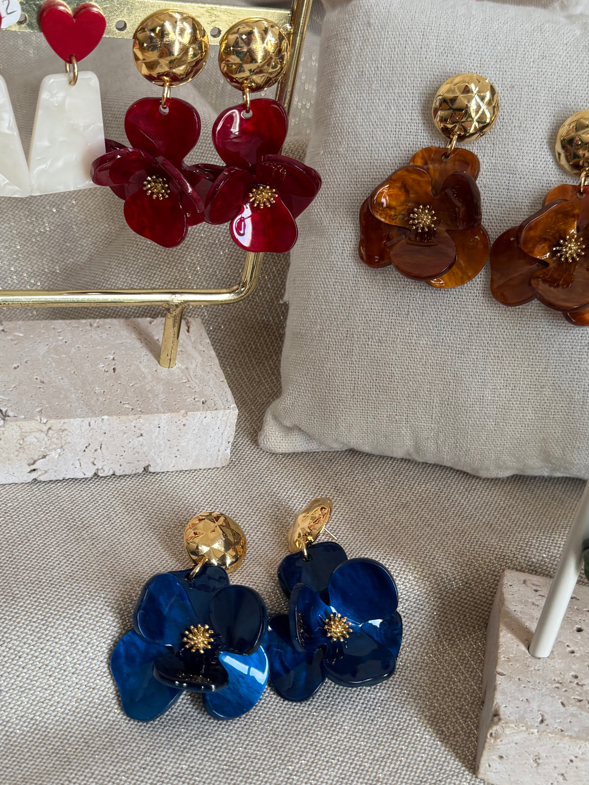 Boucles d’oreilles pétales