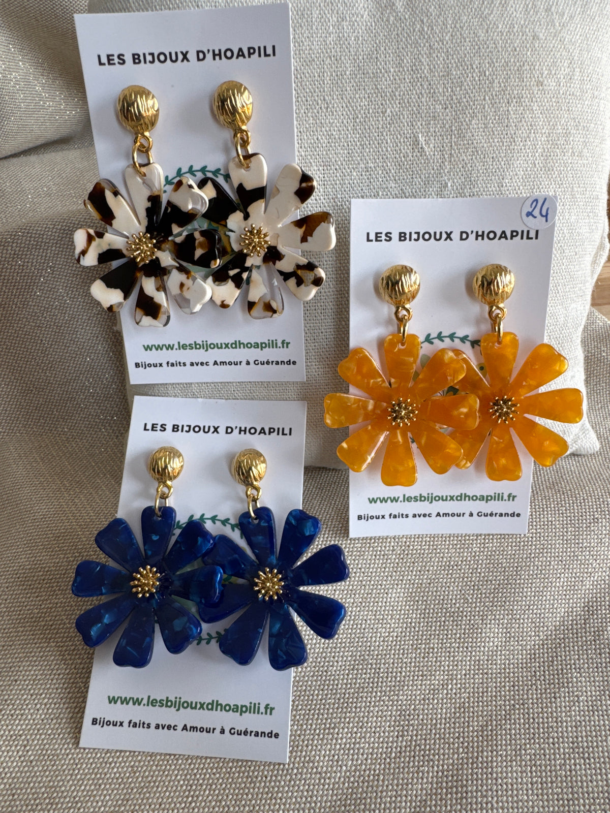 Boucles d’oreilles Margaret clous ronds