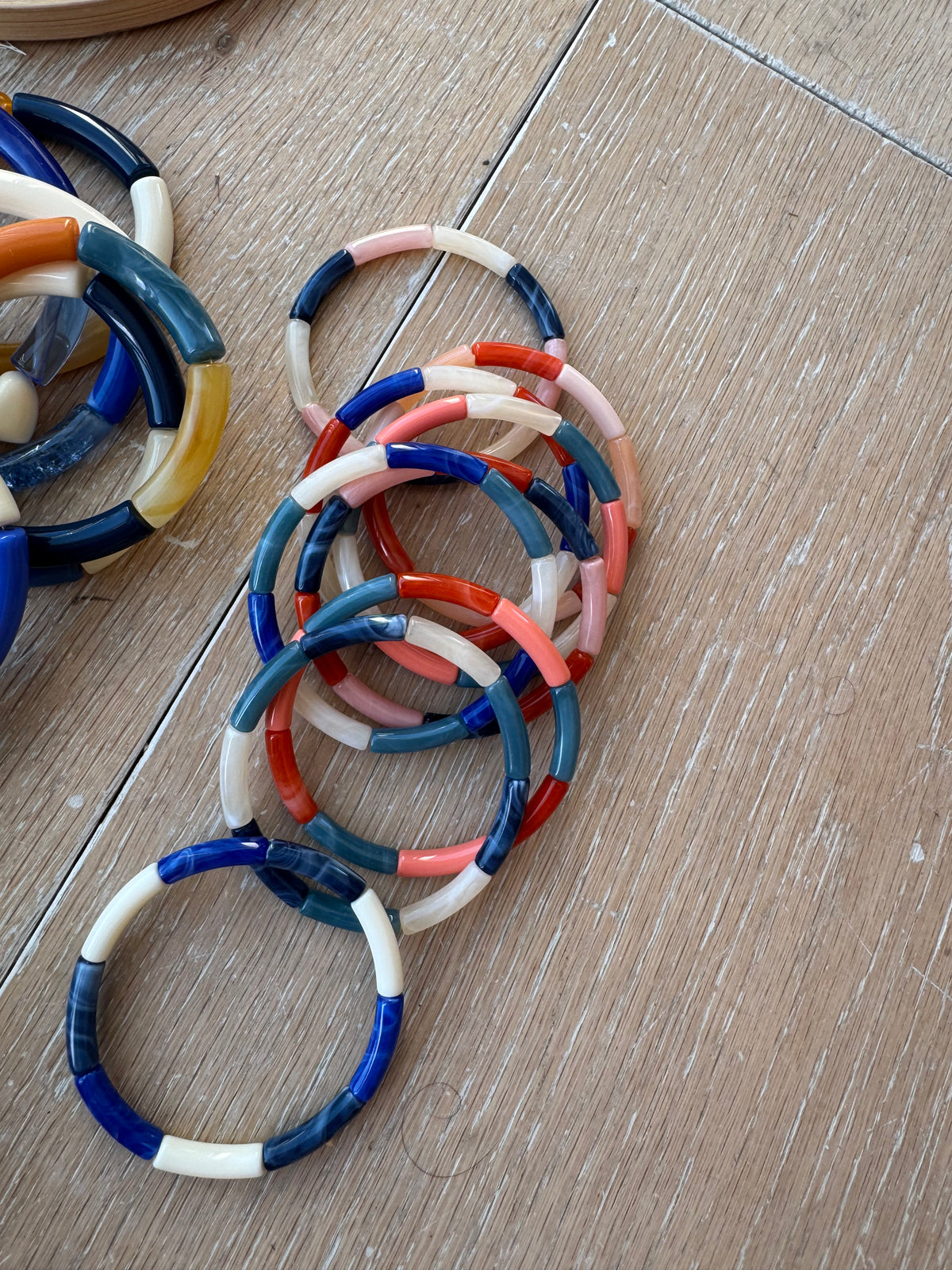 Bracelet jonc kid ton bleu
