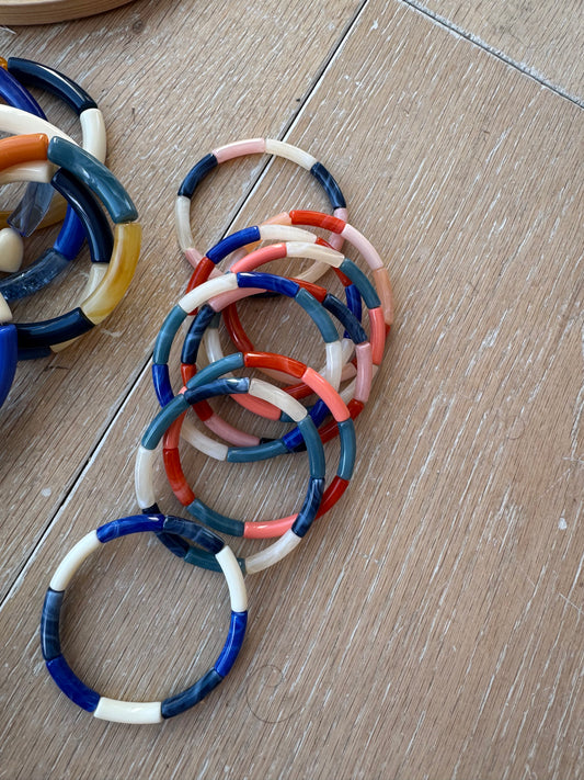 Bracelet jonc kid ton bleu