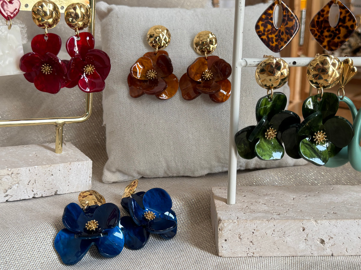 Boucles d’oreilles pétales